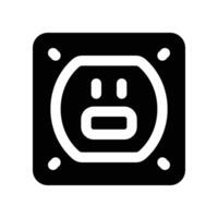 socket icon. vector glyph icon for your website, mobile, presentation, and logo design.