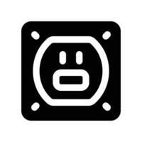 socket icon. vector glyph icon for your website, mobile, presentation, and logo design.