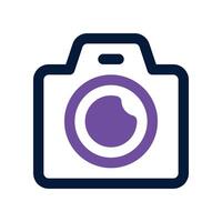 camera icon. vector dual tone icon for your website, mobile, presentation, and logo design.