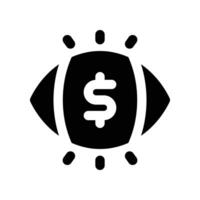 vision icon. vector glyph icon for your website, mobile, presentation, and logo design.