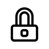 lock icon. vector line icon for your website, mobile, presentation, and logo design.