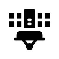 satellite icon. vector glyph icon for your website, mobile, presentation, and logo design.