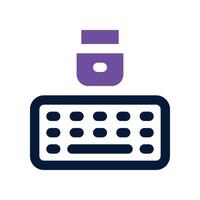 keyboard icon. vector dual tone icon for your website, mobile, presentation, and logo design.