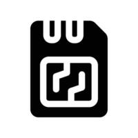 memory icon. vector glyph icon for your website, mobile, presentation, and logo design.