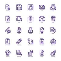 Document File icon pack for your website, mobile, presentation, and logo design. Document File icon basic line gradient design. Vector graphics illustration and editable stroke.