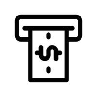 atm icon. vector line icon for your website, mobile, presentation, and logo design.