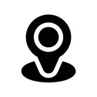 location pin icon. vector glyph icon for your website, mobile, presentation, and logo design.