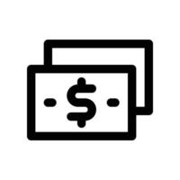 money icon. vector line icon for your website, mobile, presentation, and logo design.