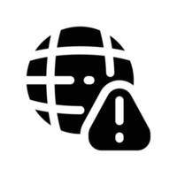 internet alert icon. vector glyph icon for your website, mobile, presentation, and logo design.