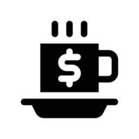 café icono. vector glifo icono para tu sitio web, móvil, presentación, y logo diseño.