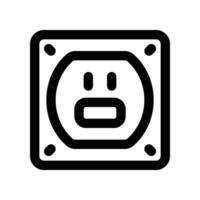 socket icon. vector line icon for your website, mobile, presentation, and logo design.