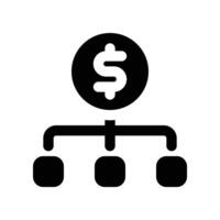 money management icon. vector glyph icon for your website, mobile, presentation, and logo design.