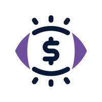 vision icon. vector dual tone icon for your website, mobile, presentation, and logo design.