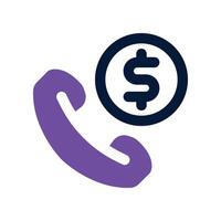 call icon. vector dual tone icon for your website, mobile, presentation, and logo design.