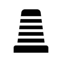 traffic cone icon. vector glyph icon for your website, mobile, presentation, and logo design.