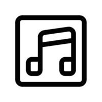 music icon. vector line icon for your website, mobile, presentation, and logo design.