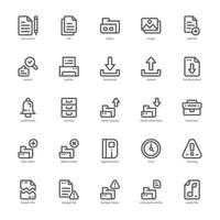 Document File icon pack for your website, mobile, presentation, and logo design. Document File icon outline design. Vector graphics illustration and editable stroke.