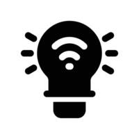 light bulb icon. vector glyph icon for your website, mobile, presentation, and logo design.