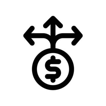 decision icon. vector line icon for your website, mobile, presentation, and logo design.