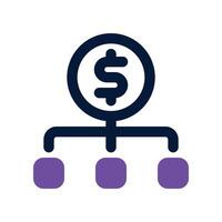 money management icon. vector dual tone icon for your website, mobile, presentation, and logo design.