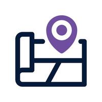 map icon. vector dual tone icon for your website, mobile, presentation, and logo design.