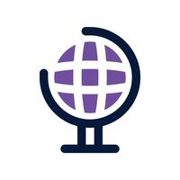 globe icon. vector dual tone icon for your website, mobile, presentation, and logo design.