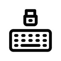 keyboard icon. vector line icon for your website, mobile, presentation, and logo design.