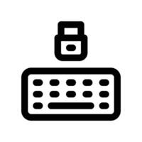 keyboard icon. vector line icon for your website, mobile, presentation, and logo design.