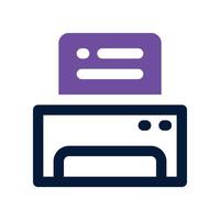 printer icon. vector dual tone icon for your website, mobile, presentation, and logo design.