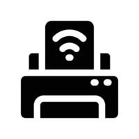 printer icon. vector glyph icon for your website, mobile, presentation, and logo design.