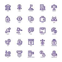 Finance and Business icon pack for your website, mobile, presentation, and logo design. Finance and Business icon basic line gradient design. Vector graphics illustration and editable stroke.