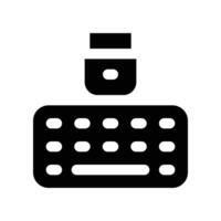 keyboard icon. vector glyph icon for your website, mobile, presentation, and logo design.