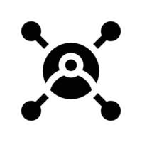 social network icon. vector glyph icon for your website, mobile, presentation, and logo design.