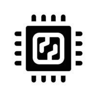 processor icon. vector glyph icon for your website, mobile, presentation, and logo design.