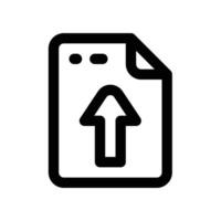 file upload icon. vector line icon for your website, mobile, presentation, and logo design.