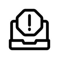 error icon. vector line icon for your website, mobile, presentation, and logo design.