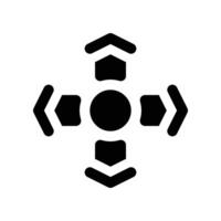 direction icon. vector glyph icon for your website, mobile, presentation, and logo design.