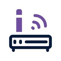 router icon. vector dual tone icon for your website, mobile, presentation, and logo design.