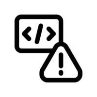 warning icon. vector line icon for your website, mobile, presentation, and logo design.