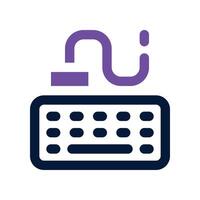 keyboard icon. vector dual tone icon for your website, mobile, presentation, and logo design.