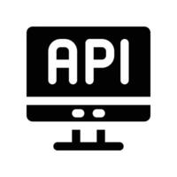 api icon. vector glyph icon for your website, mobile, presentation, and logo design.