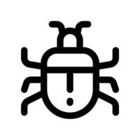 bug icon. vector line icon for your website, mobile, presentation, and logo design.