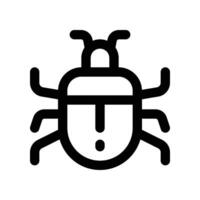 bug icon. vector line icon for your website, mobile, presentation, and logo design.