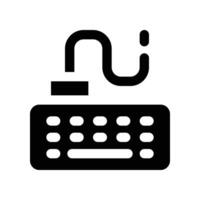 keyboard icon. vector glyph icon for your website, mobile, presentation, and logo design.