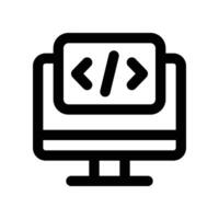 programming icon. vector line icon for your website, mobile, presentation, and logo design.