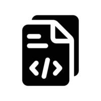 file icon. vector glyph icon for your website, mobile, presentation, and logo design.