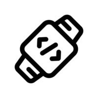 smartwatch icon. vector line icon for your website, mobile, presentation, and logo design.