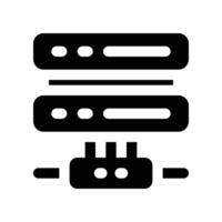 server icon. vector glyph icon for your website, mobile, presentation, and logo design.