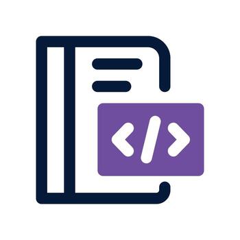 notebook icon. vector dual tone icon for your website, mobile, presentation, and logo design.