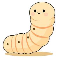 worm cute vector